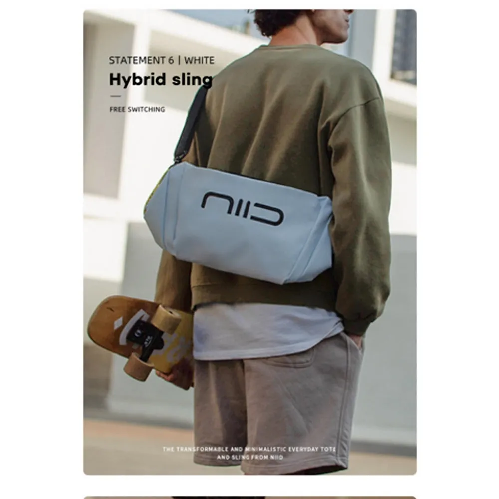 NIID NIID ST@TEMENT S6 HYBRID SLING BAG / GREY-GREY