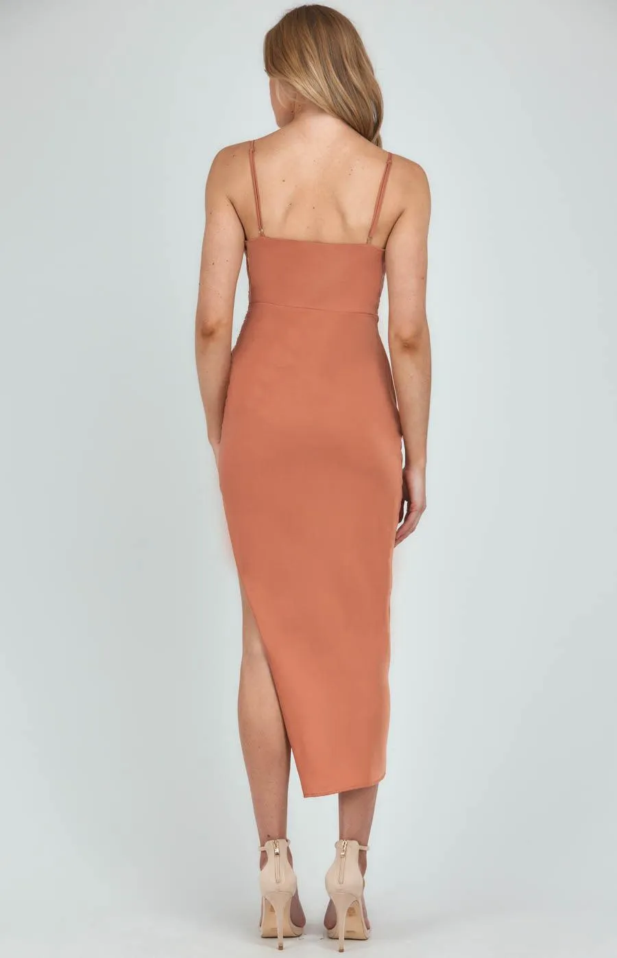 Nora Midi Dress - Copper