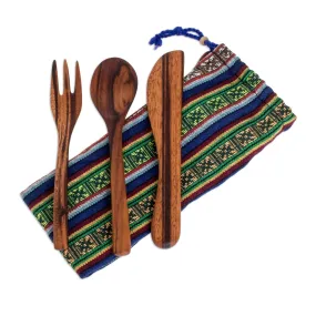 Novica Dining Out Wood Flatware Set (3 Pieces)