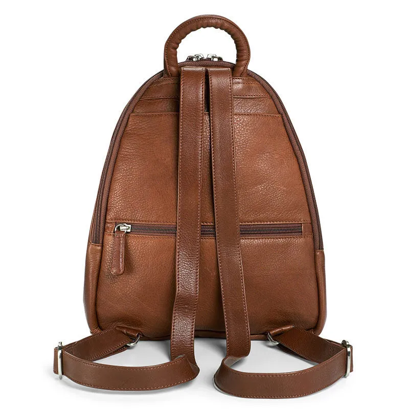 Osgoode Marley Leather Teardrop Multi Zip Backpack