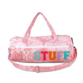 Pink Tie Dye Duffel Bag with BrijTech