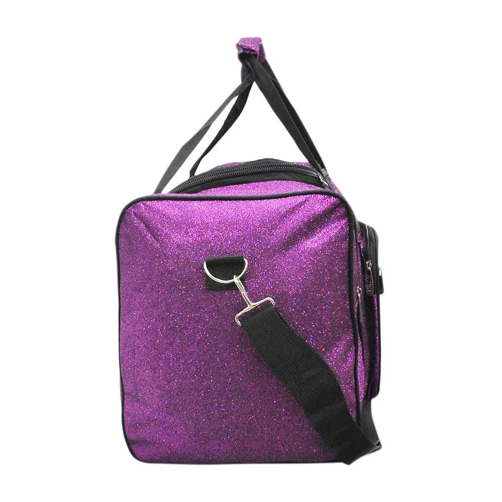 Purple Glitter NGIL Canvas 20" Duffle Bag