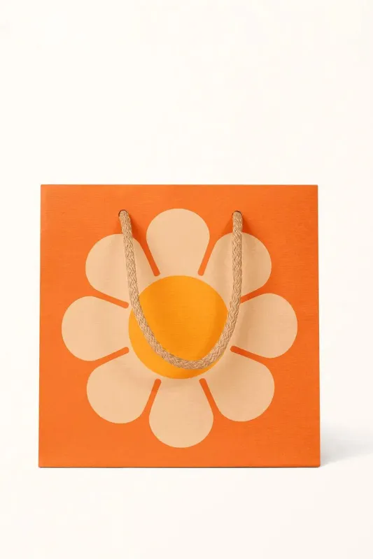 Retro Flower Gift Bag