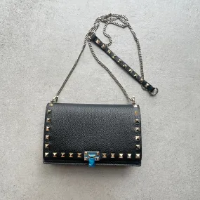 Rockstud Grained WOC, Black