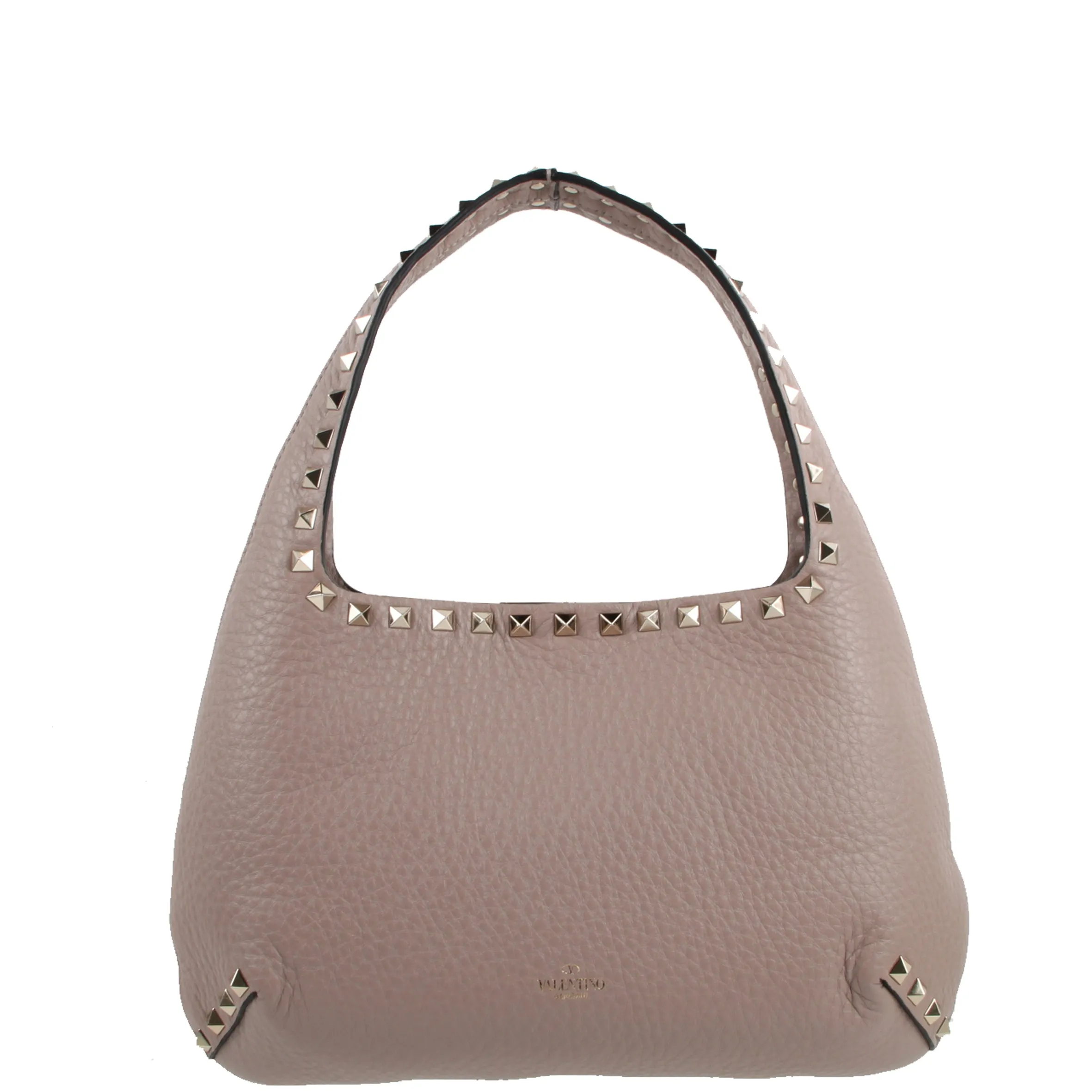 Rockstud Hobo Bag Small, Poudre