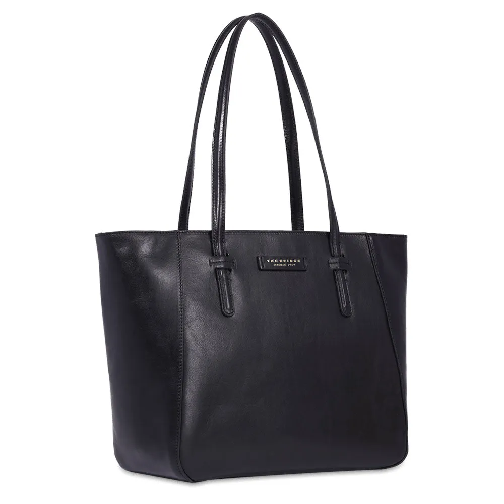 Shopping Bag Donna THE BRIDGE linea Diana in Pelle Nera