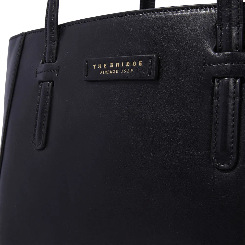 Shopping Bag Donna THE BRIDGE linea Diana in Pelle Nera