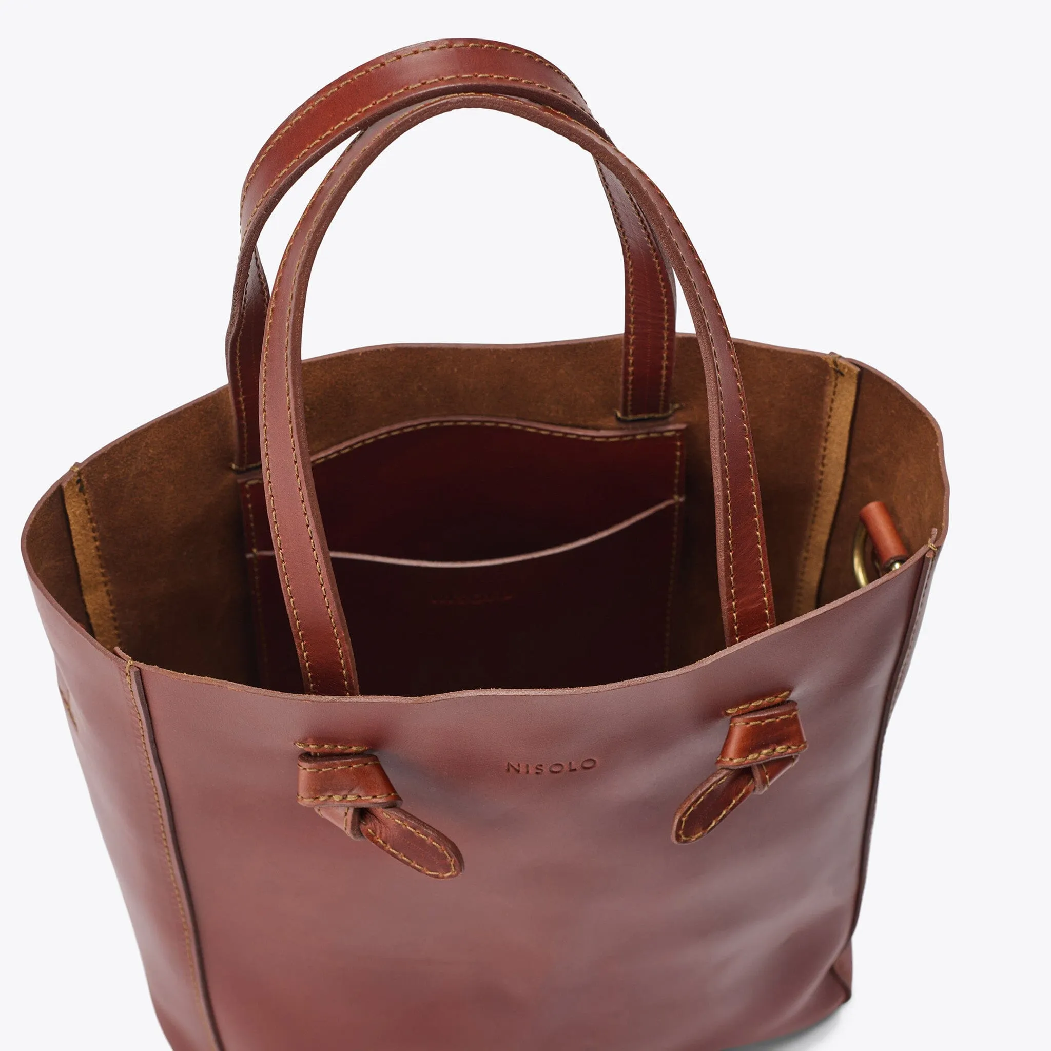 Simone Convertible Shopper Brandy