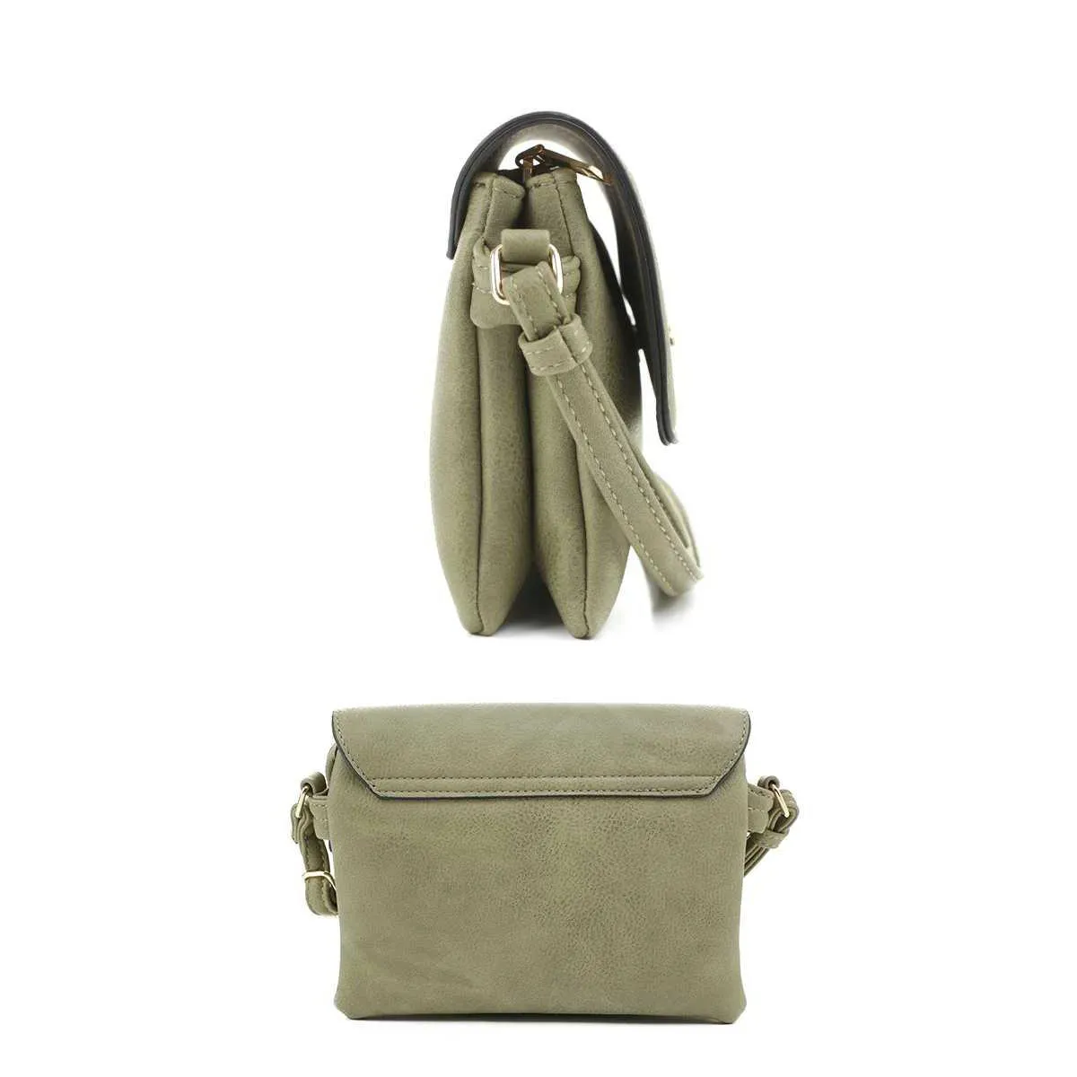 Smooth Colored Crossbody Bag