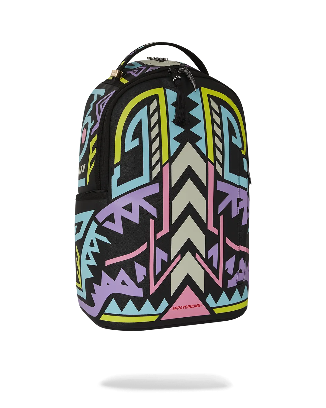 Sprayground AI Path to Future III Sandflower Glow in the Dark Backpack - Green / Purple