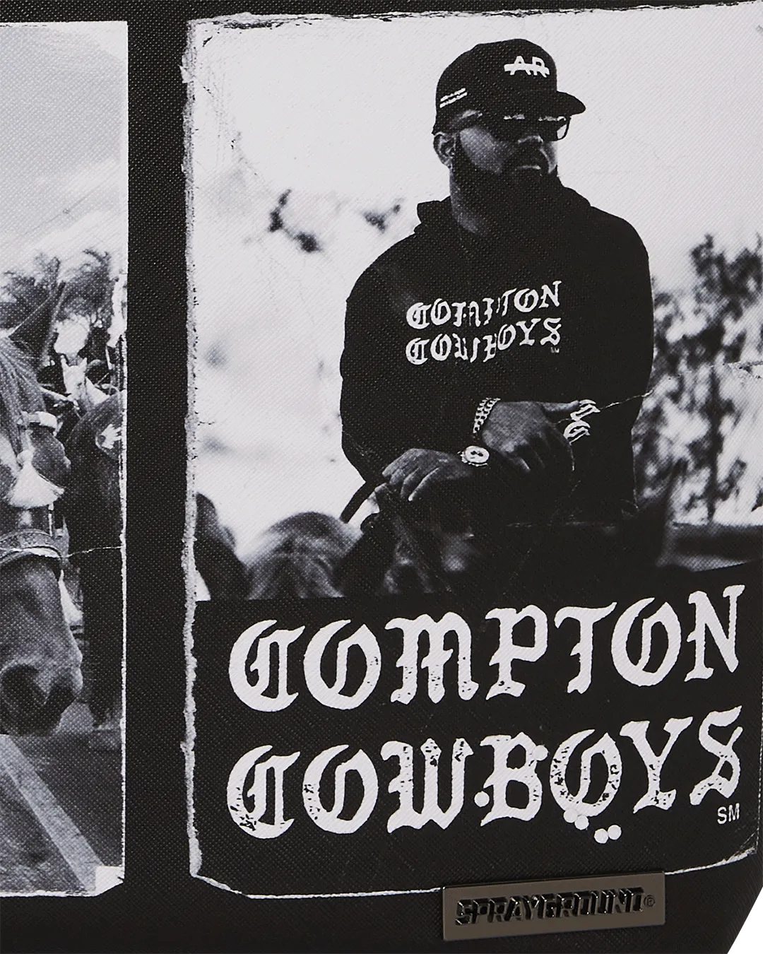 Sprayground Compton Cowboys Home on the Range Backpack - Black / White