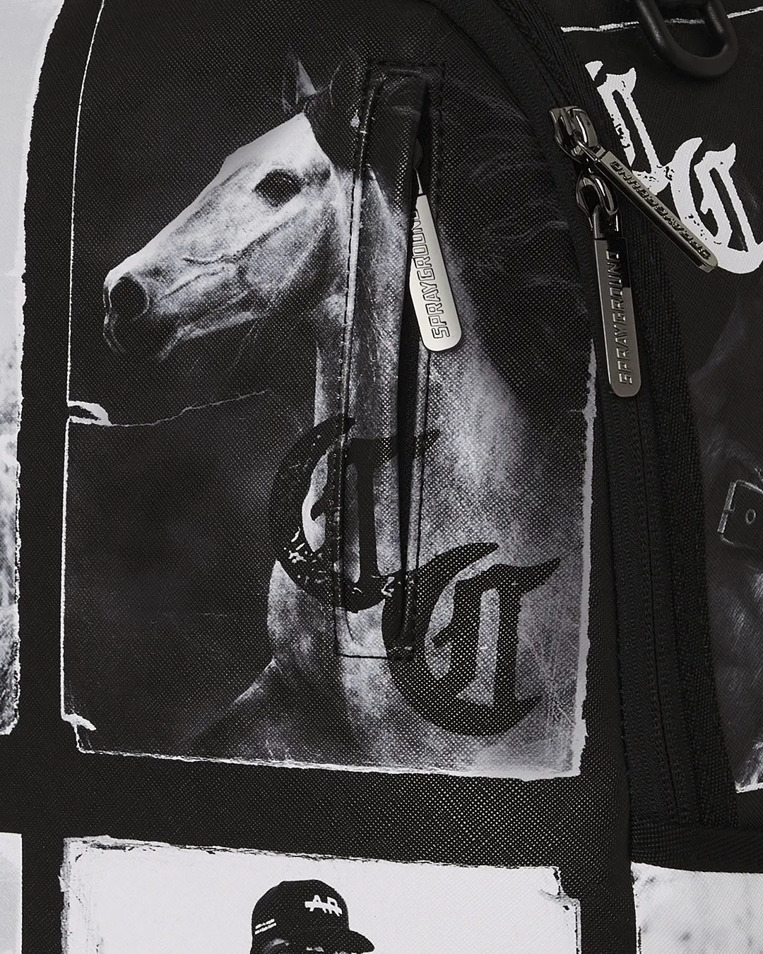 Sprayground Compton Cowboys Home on the Range Backpack - Black / White