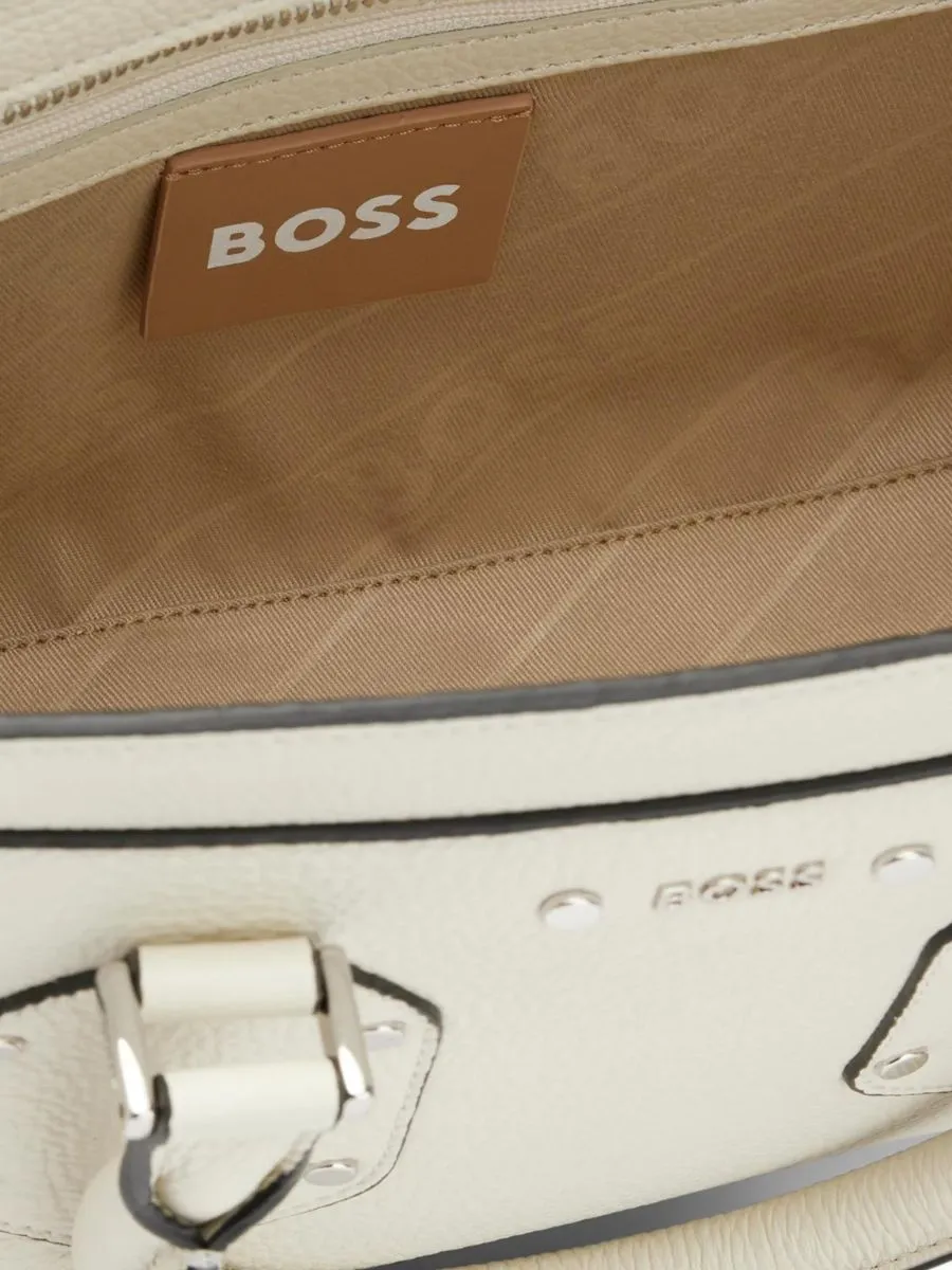 tote bag em pele granulada BOSS