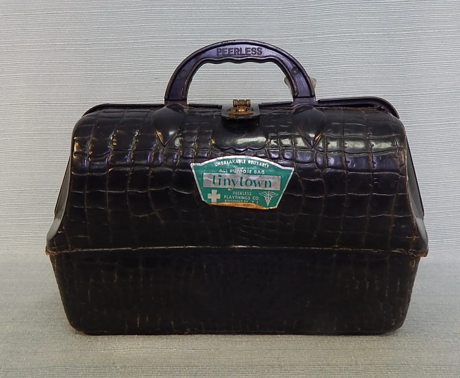 Vintage Peerless Tiny Town Doctor's Bag with Original Contents