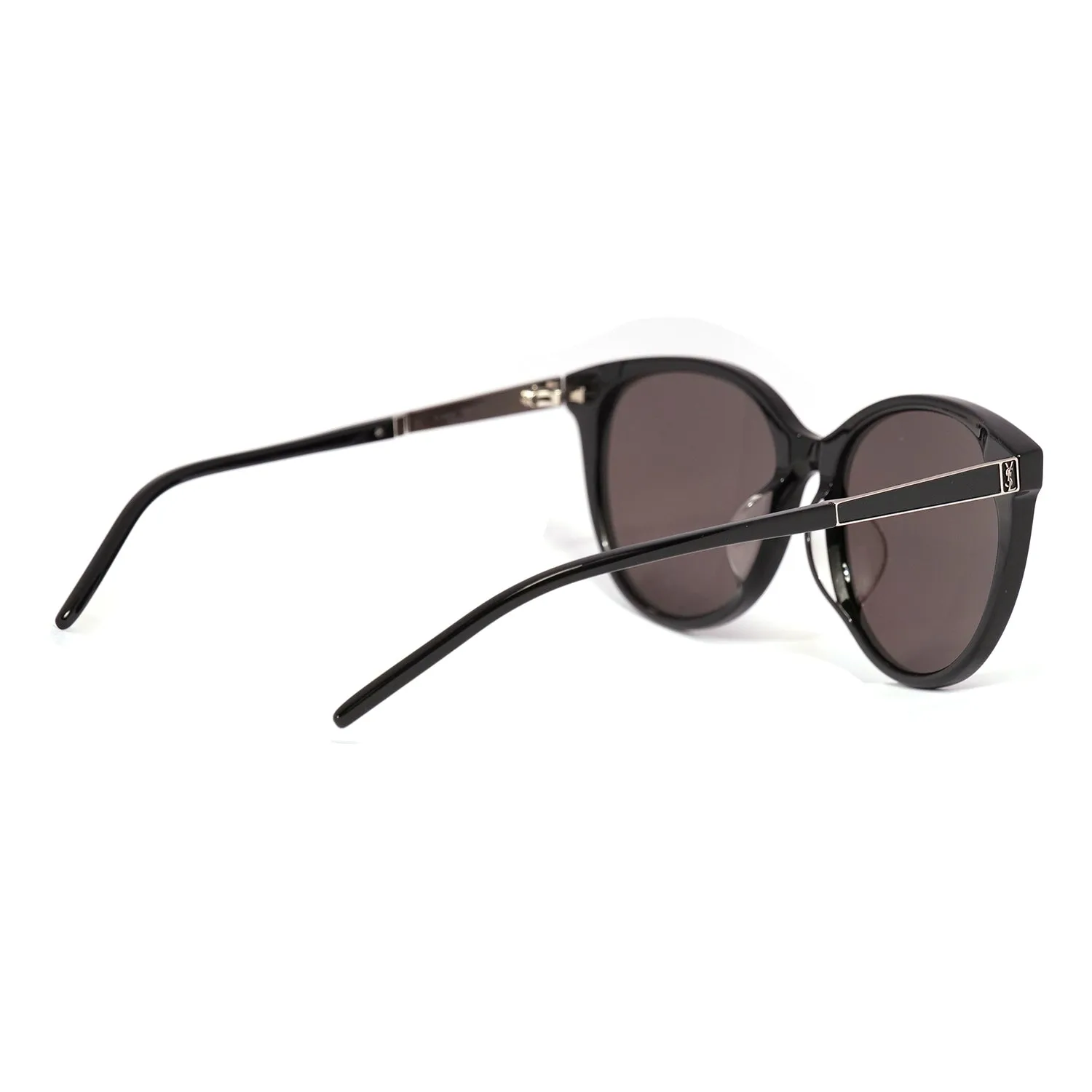 YVES SAINT LAURENT SUNGLASSES IN SILVER-BLACK