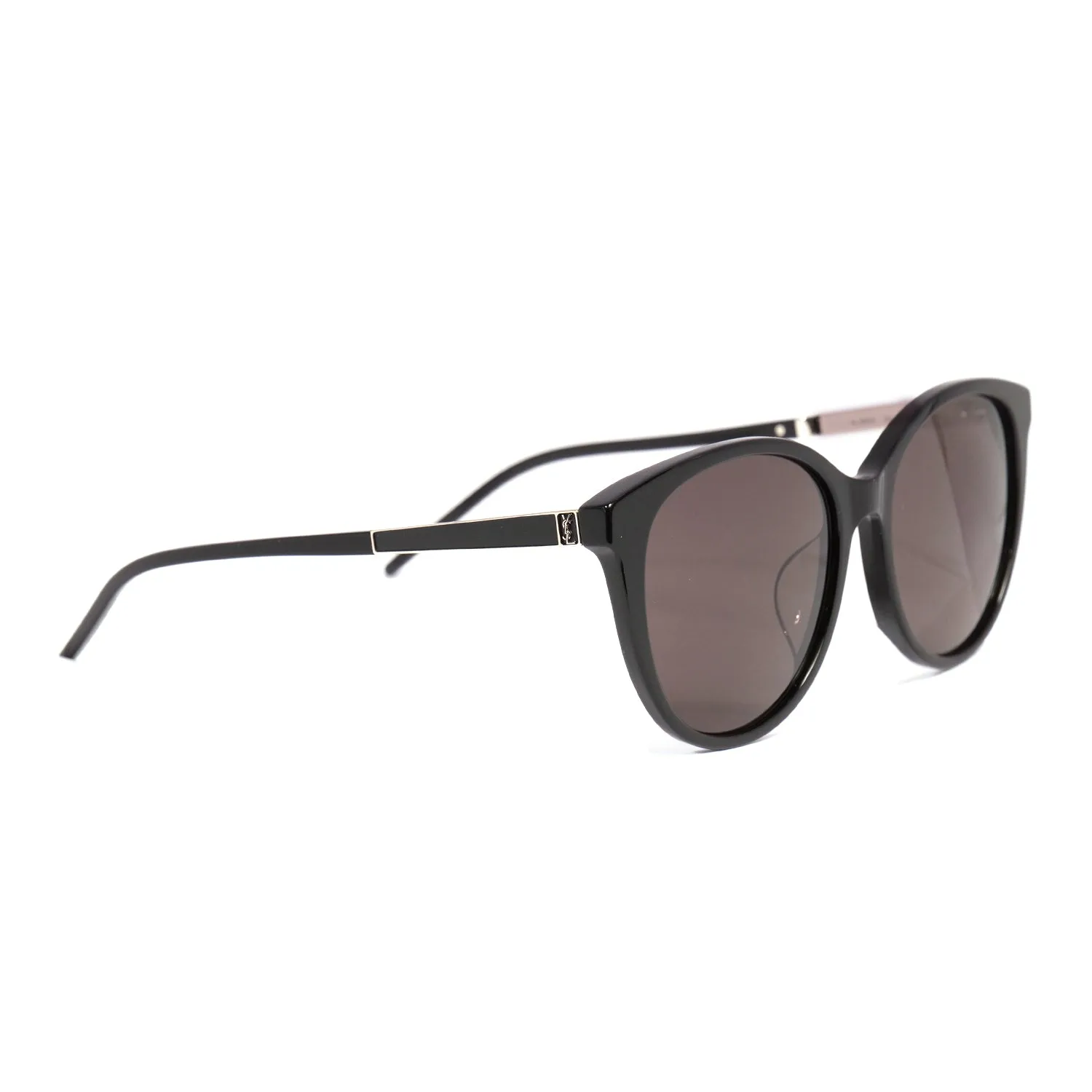 YVES SAINT LAURENT SUNGLASSES IN SILVER-BLACK